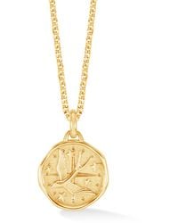 Dower & Hall - Flying Swallow Talisman Necklace - Lyst