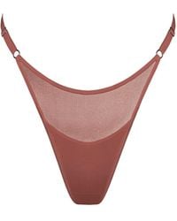 MONIQUE MORIN LINGERIE - Core Adjustable Thong Sugar - Lyst