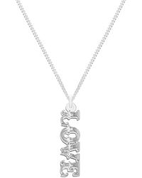CarterGore - Sterling “Love” Word Necklace - Lyst
