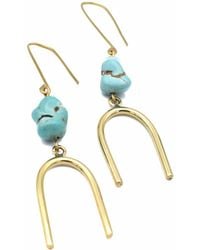 Lala Salama - One Beaded Earrings - Lyst