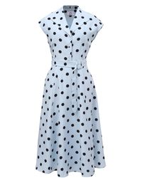 Smart and Joy - Retro Polka Dots Shirt Dress - Lyst