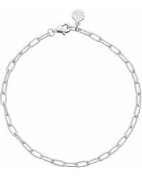 Lily Charmed - Sterling Oval Link Charm Bracelet - Lyst