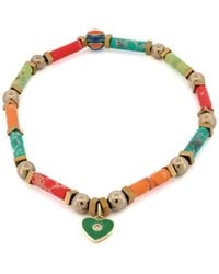 Ebru Jewelry - Playful Spirit Anklet With Jasper & Heart Charm - Lyst