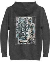 Anchor and Crew - Heather Three Japan Gurafiku Cotton Blend Hoodie - Lyst