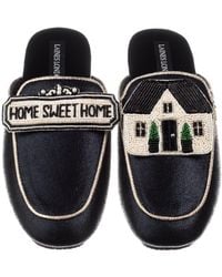 Laines London - Classic Mules With Home Sweet Home Brooches - Lyst