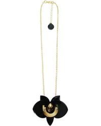 Gissa Bicalho - Acrylic Handmade Necklace Orchid Pendant - Lyst