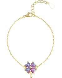 Spero London - Opal Clover Sterling Bracelet - Lyst
