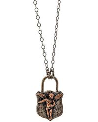Ebru Jewelry - Sterling Guardian Angel Unique Necklace - Lyst