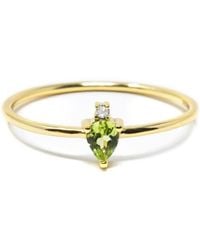 NASI SILVER - Pear Atarah Ring- Peridot & Topaz - Lyst
