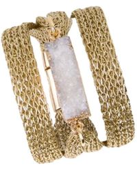Saachi - Multi Chain Stone Bracelet - Lyst