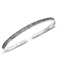 SALLY SKOUFIS - Destiny Palm Cuff With Made Cz Diamond Stimulant - Lyst