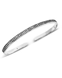 SALLY SKOUFIS - Destiny Palm Cuff With Made Cz Diamond Stimulant - Lyst