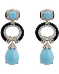 LÁTELITA London - Clara Bow & Enamel Drop Earrings - Lyst