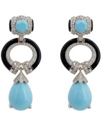 LÁTELITA London - Clara Bow & Enamel Drop Earrings - Lyst
