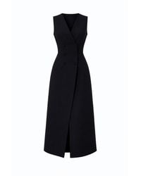 Girl In Mind - Hazel Tailored Sleeveless Midi Dress - Lyst