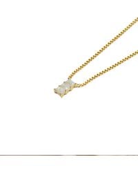 NASI SILVER - Baguette Nahar Necklace- Opal - Lyst