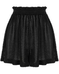 Lilamie - Carmen Loose Fit Elastic Waist Beach Shorts - Lyst