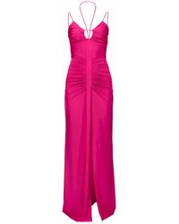 AGGI by HALEWSKI - Ines Fuchsia Pearl Maxi Evening Sleeveless Dress - Lyst