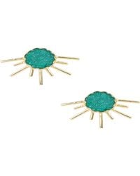 Saachi - Sun Stud Druzy Earrings - Lyst