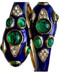Laura Gray - Cobalt Double Headed Snake Bracelet - Lyst