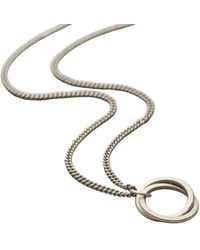Posh Totty Designs - Sterling Interlinking Ring Necklace - Lyst