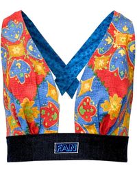 Couture to Your Door - Fan Girl Summer Cropped Top - Lyst