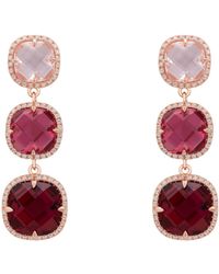 LÁTELITA London - Rose Knightsbridge Earrings Rosegold Pinks - Lyst