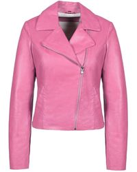 Freaky Nation - Leather Biker Jacket Dusty - Lyst