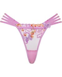 Empress Mimi - Madame X Lace G-String With Butterfly Detail - Lyst