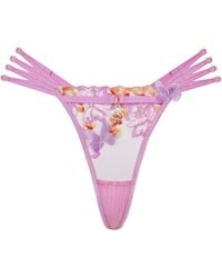 Empress Mimi - Madame X Lace G-String With Butterfly Detail - Lyst