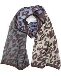 Lamberty Munich X Katchmagic London - Leopard-Print Wool And Silk Stole - Lyst
