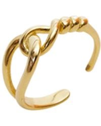Spero London - Knotted Circles Sterling Adjustable Ring - Lyst