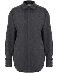 NAZLI CEREN - Ravenna Wool Blend Shirt - Lyst