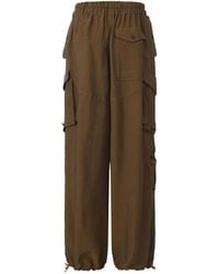 FRONT ROW SHOP - Drift Baggy Cargo Trousers Hazel - Lyst