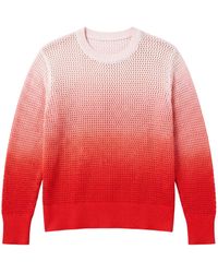 Brodie Cashmere - Mesh Dip Dye Crew - Lyst