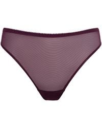 BonBon Lingerie - Stardust Plum Full Brief - Lyst
