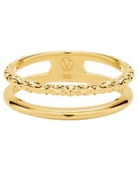 Vanhi - Molten Double Band Ring - Lyst