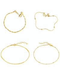 Spero London - Sterling Beaded Bracelet Layering Set - Lyst