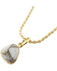 Harfi - Statement Vermeil Plated Herkimer Diamond April Birthstone Rope Necklace - Lyst
