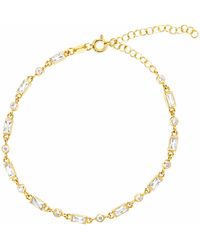 Ballinger Jewellery - Neutrals Ballinger Fine Chain Bracelet April Birthstone - Lyst