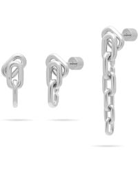 Meulien - Long Or Short Convertible Link Chain Dangle Earrings - Lyst