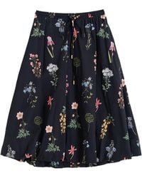 Louche - Dixie Flower Press Print Balloon Hem Midi Skirt - Lyst