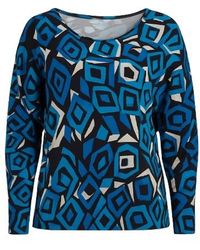 Conquista - Viscose Elastane Jersey Top – Geometric Print - Lyst