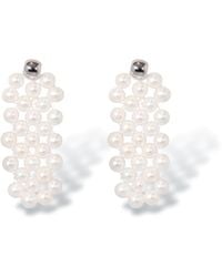 Ninemoo - Pearl Weave Earrings - Lyst