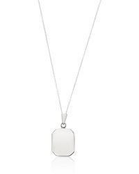 Lily & Roo - Sterling Small Square Locket Necklace - Lyst