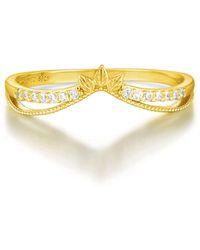 Azura Jewelry New York - Abloom B Stacking Ring Vermeil - Lyst