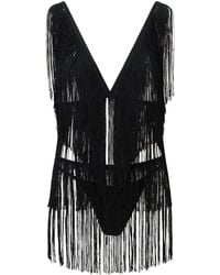 Belle -et-BonBon - Fringe Tassel Top And Skirt Set With High Waisted Knicker - Lyst
