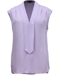Smart and Joy - Sleeveless Blouse With Wide Flat Collar - Lyst