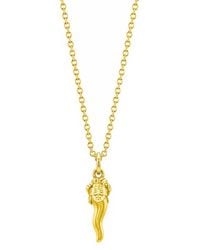 Unaloe - Plated See No Evil Italian Horn Pendant Necklace - Lyst