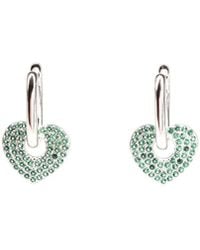 Addicted - Danae Heart Earrings - Lyst